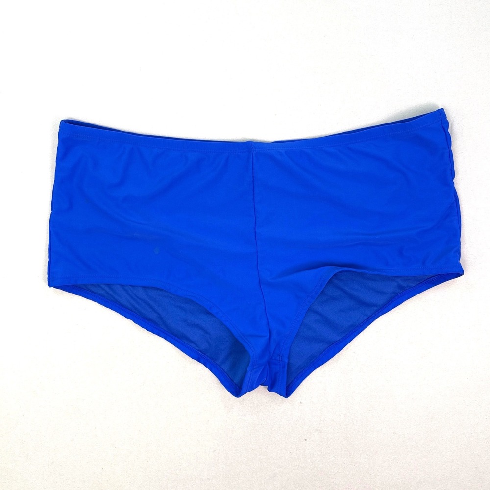 Catalina Blue High Waisted Swim Bottoms Plus Size 3X 22W-24W